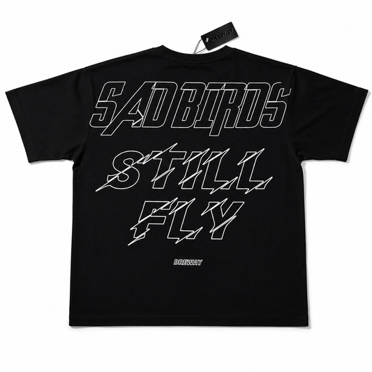 BLACK AND WHITE DREWAY T-SHIRT