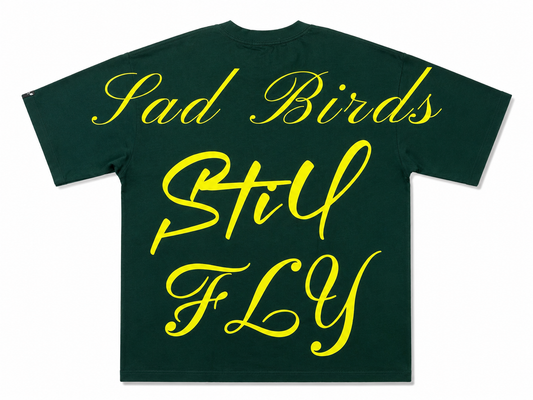 PINE GREEN AND YELLOW DREWAY T-SHIRT