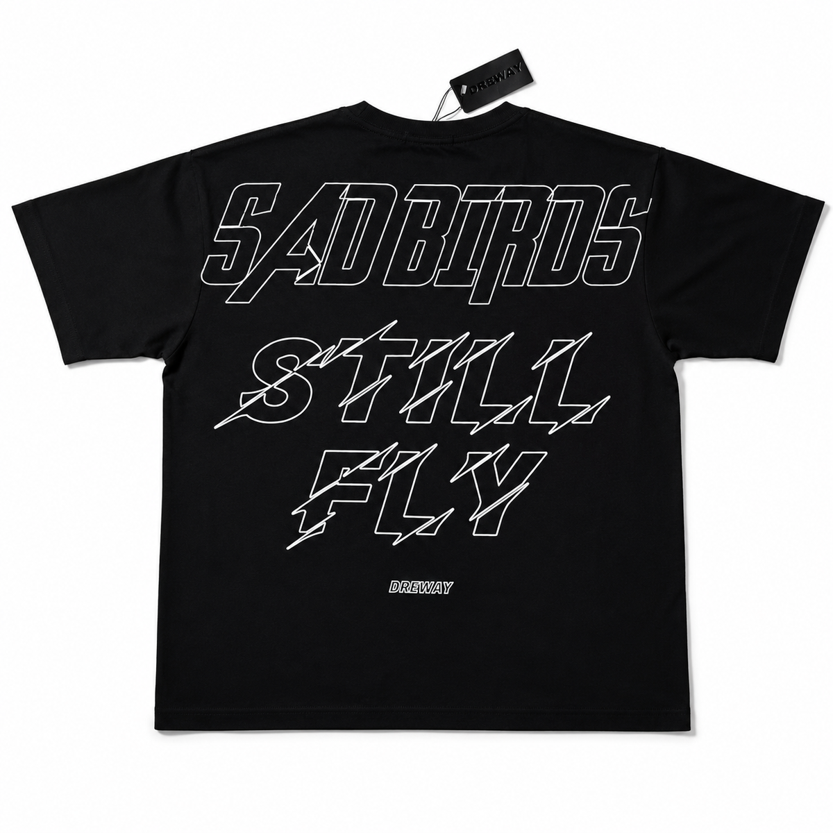 BLACK AND WHITE DREWAY  T-SHIRT