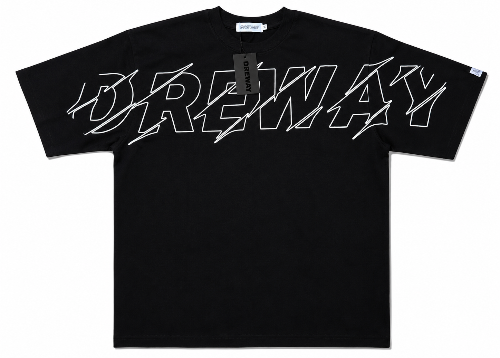 BLACK AND WHITE DREWAY  T-SHIRT