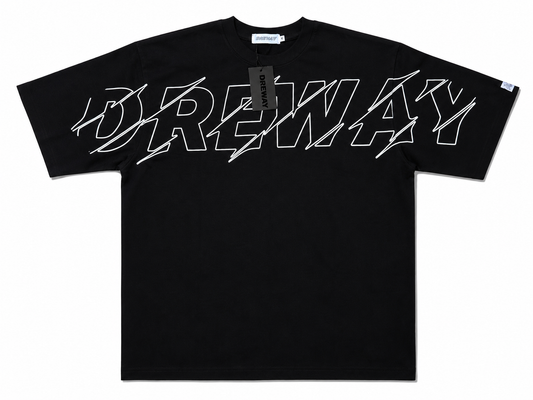 BLACK AND WHITE DREWAY  T-SHIRT