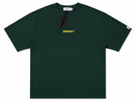 PINE GREEN AND YELLOW DREWAY T-SHIRT