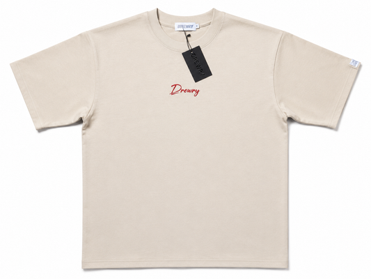 TAN AND RED DREWAY T-SHIRT